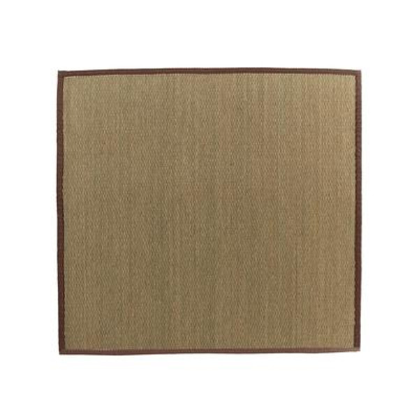 Natural Seagrass Bound Brown #39 5 Ft. x 5 Ft. Area Rug