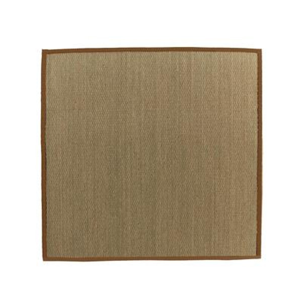 Natural Seagrass Bound Sienna #65 5 Ft. x 5 Ft. Area Rug