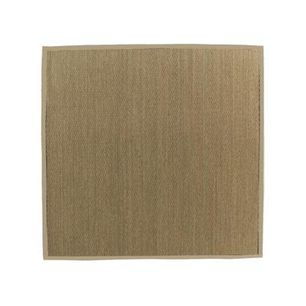 Natural Seagrass Bound Tan #59 5 Ft. x 5 Ft. Area Rug