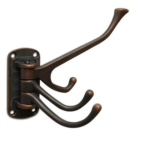 Large Triple Swivel Hook - Bronze