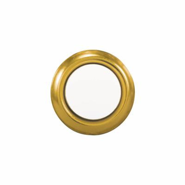 Wired Replacement Button - Gold Rim With Lighted Pearl Center