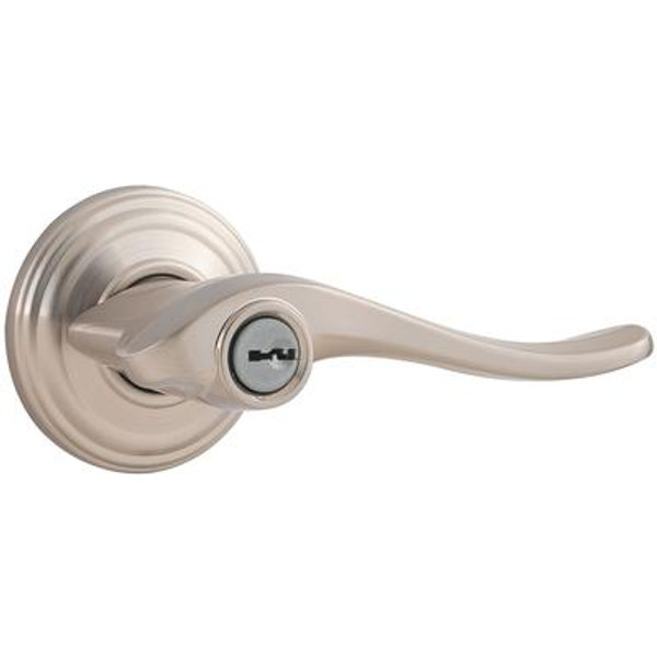 Collections avalon keyed lever- satin nickel finish