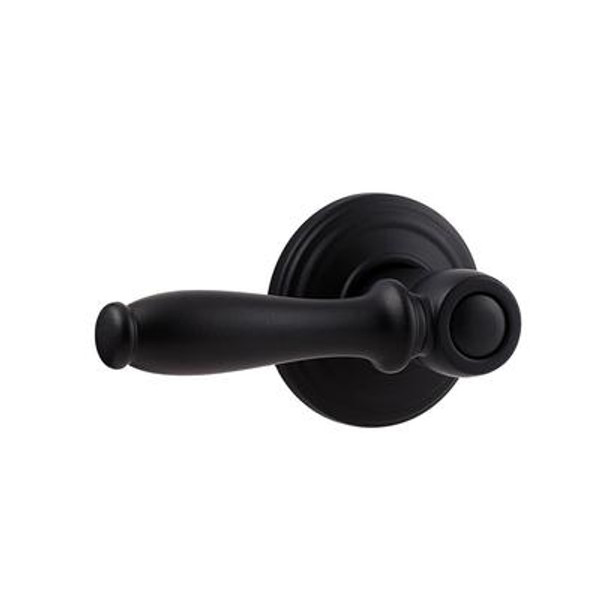 Collections ashfield passage lever- rustic black finish
