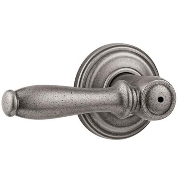 Collections ashfield privacy lever- rustic pewter finish