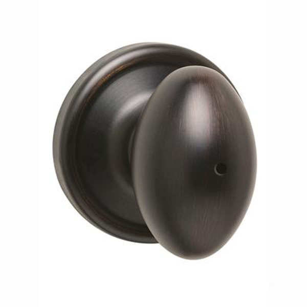 Welcome Home Collections laurel privacy knob- venetian bronze finish