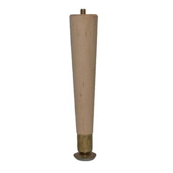 Hardwood Round Taper Leg Hardwood 1-1/2 In. x 1-1/2 In. x 8 In.