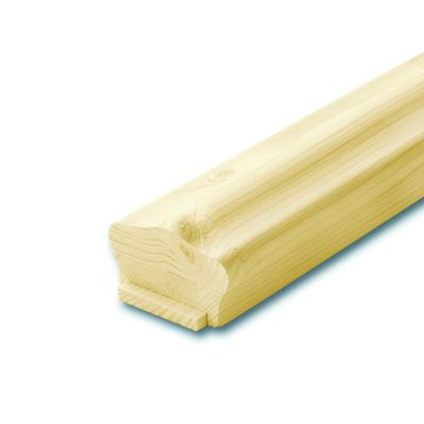 Knotty Pine Handrail & Fillet 1-5/8 In. x 2-5/8 In. x 10 Ft.