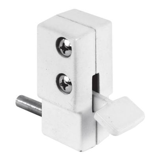 White Step On Sliding Door Lock