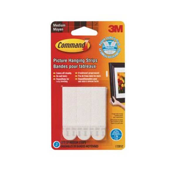 Command Picture Hanging Strips (3 Sets of Medium Strips)
