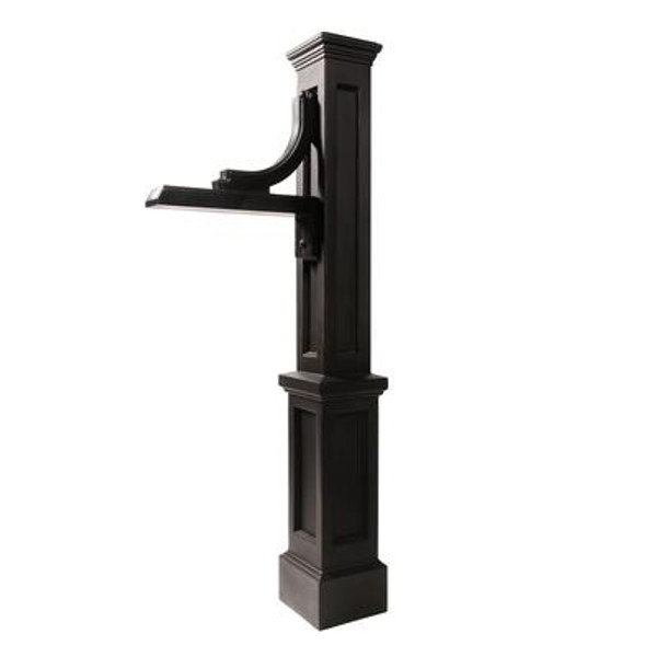 Woodhaven Address Sign Post in Black