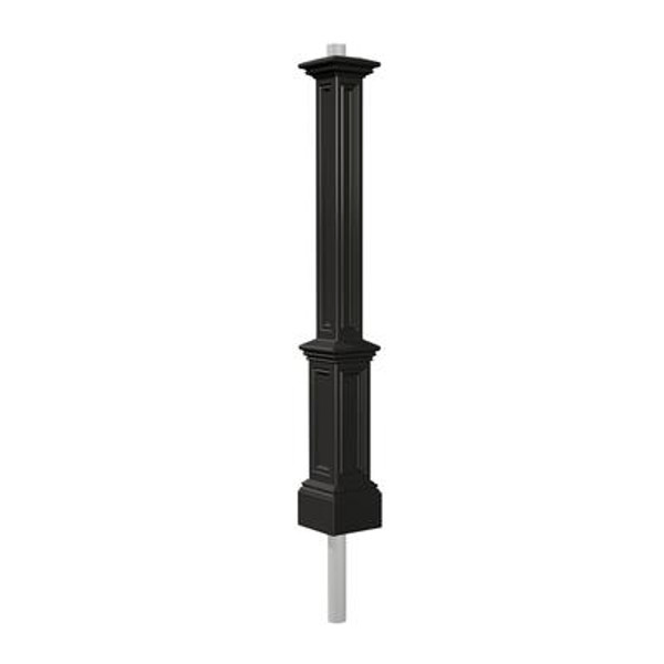 Signature Lamp Post in Black Including 89'' Aluminum Ground Mount