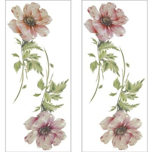 SNAP Removeable Wall Art - Poppies