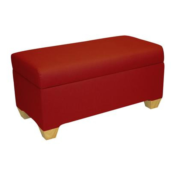 Kids Storage Bench In Duck Red