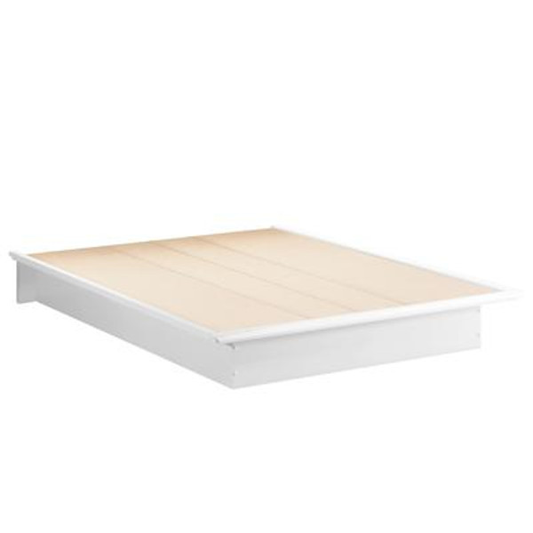Platform Bed 60 In. And Moulding White