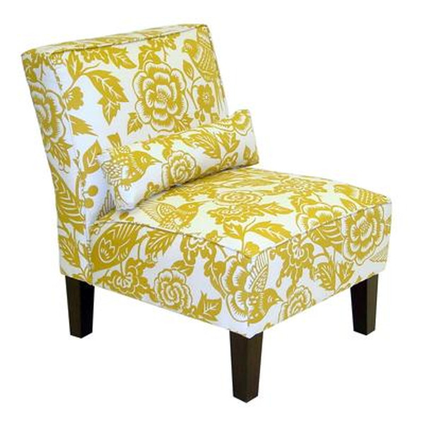 Armless Chair in Canary Maize