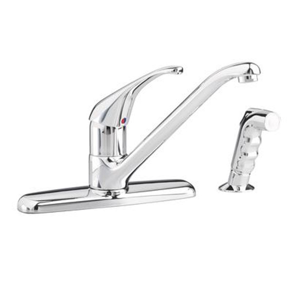 Reliant+ Single-Handle Side Sprayer Kitchen Faucet in Polished Chrome