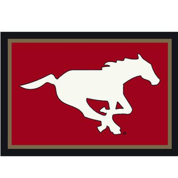 Calagary Stampeders Spirit Rug 5 Ft. 4 In. x 7 Ft. 8 In. Area Rug