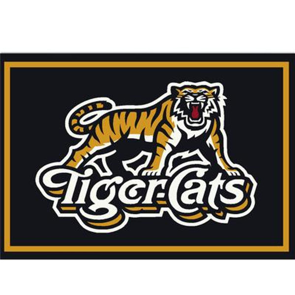 Hamilton Tigercats Spirit Rug 5 Ft. 4 In. x 7 Ft. 8 In. Area Rug