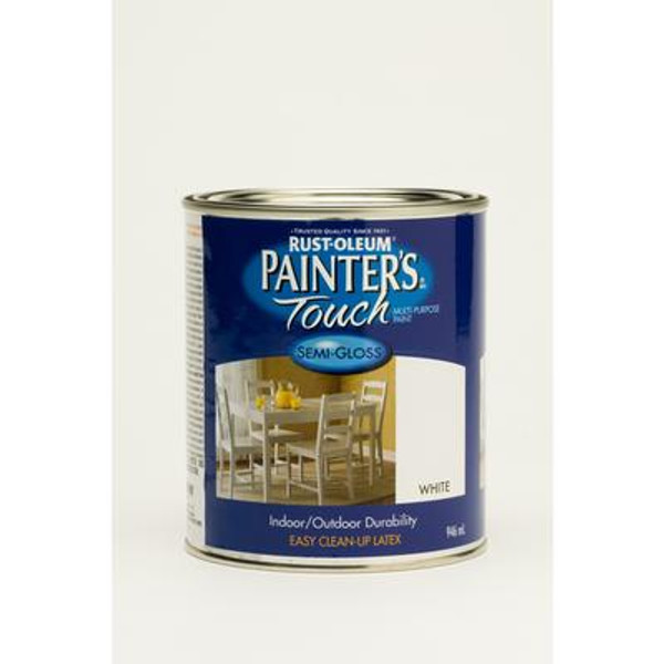 Painter's Touch Multi-Purpose Paint - Semi-Gloss White (946ml)