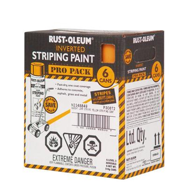Striping Paint - Yellow (510g) Contractor Pack (6 Pack)