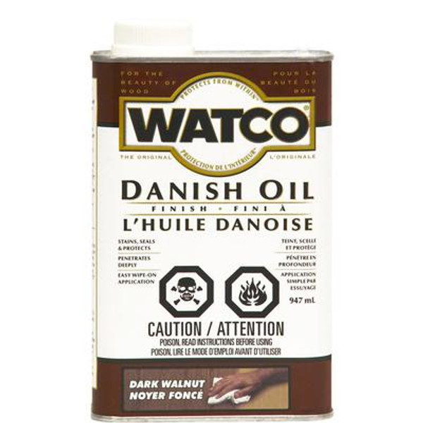 Watco Danish Oil -Dark Walnut -946Ml