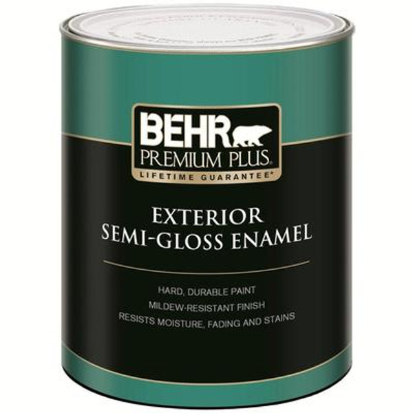 PREMIUM PLUS Exterior Semi-Gloss Paint - Ultra Pure White; 946mL