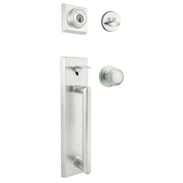 Colonnade x Troy Handleset With SmartKey; Satin Chrome