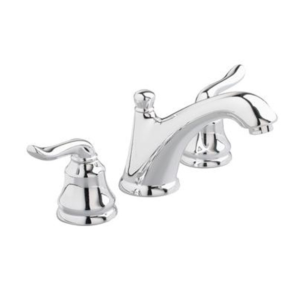 Princeton 8 Inch Widespread 2-Handle Low-Arc Bathroom Faucet in Polished Chrome with Speed Connect Drain