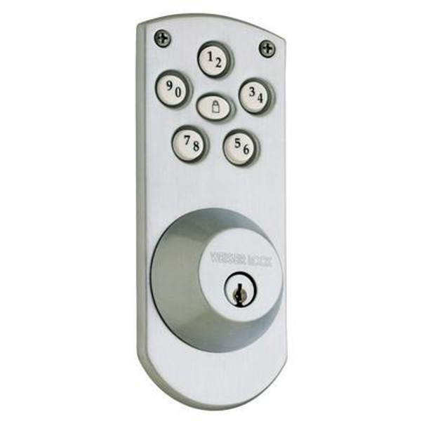 Weiser Powerbolt Deadbolt; Satin Chrome