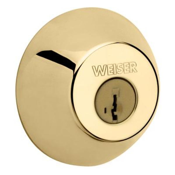 Single Cylinder Deadbolt; Brass