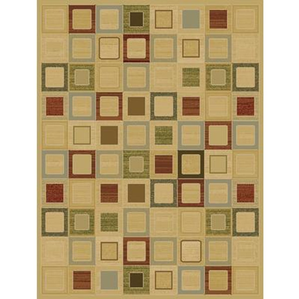 Jonas Red 7 Ft. 10 In. x 9 Ft. 10 In. Area Rug