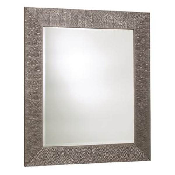 Byzantium Mirror; Crystallized Silver &#150; 30.75 Inches x 42.75 Inches
