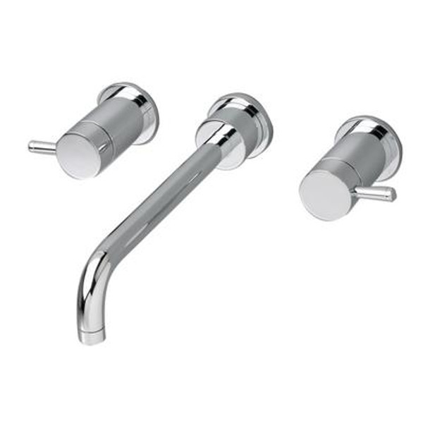 Serin Wall Mount 2-Handle Lavatory Faucet in Polished Chrome