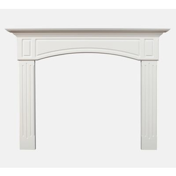 York Mantel Kit Painted White 72 Inch Wide x 54 Inch High
