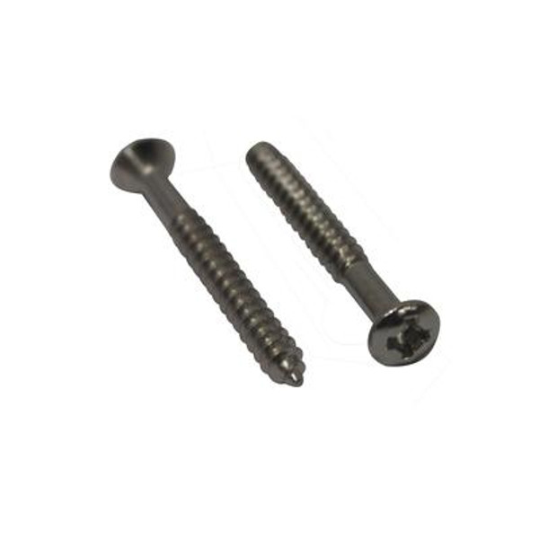 Fastener Screws Floor Moulding; Silver - 1 Inch