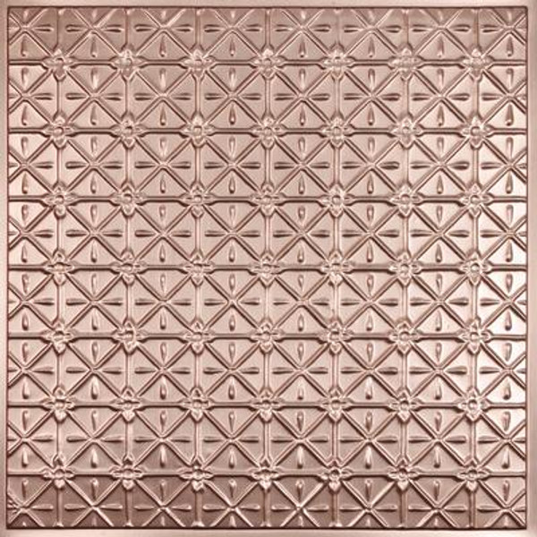 Continental Faux Copper Ceiling Tile; 2 Feet x 2 Feet Lay-in or Glue up