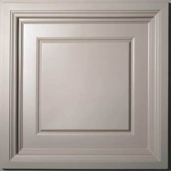 Madison Latte Coffered Ceiling Tile; 2 Feet x 2 Feet Lay-in only