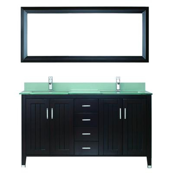 Jackie 60 Chai / Glass Ensemble with Mirror and Faucet