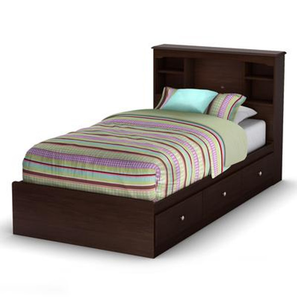 South Shore Nevan collection Twin Mates Bed Havana