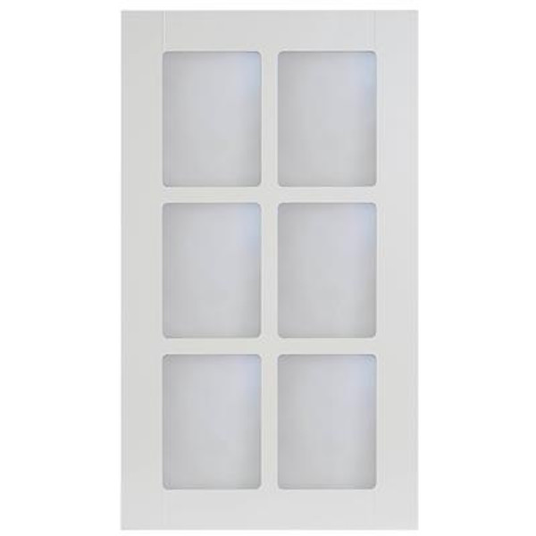 Thermo Glass Door Lausanne 16 1/2 x 30 1/8 White