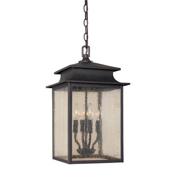 Sutton Collection Rust 4-Light 12 In. Hanging Lantern