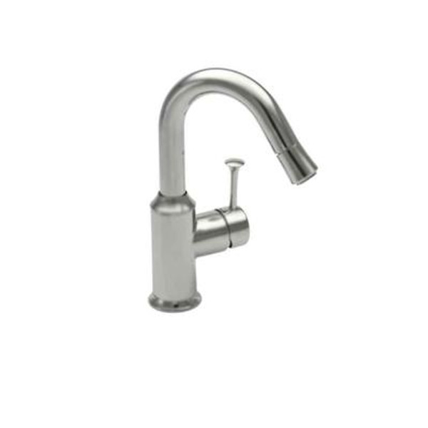 Pekoe Single-Handle Bar Faucet in Stainless Steel