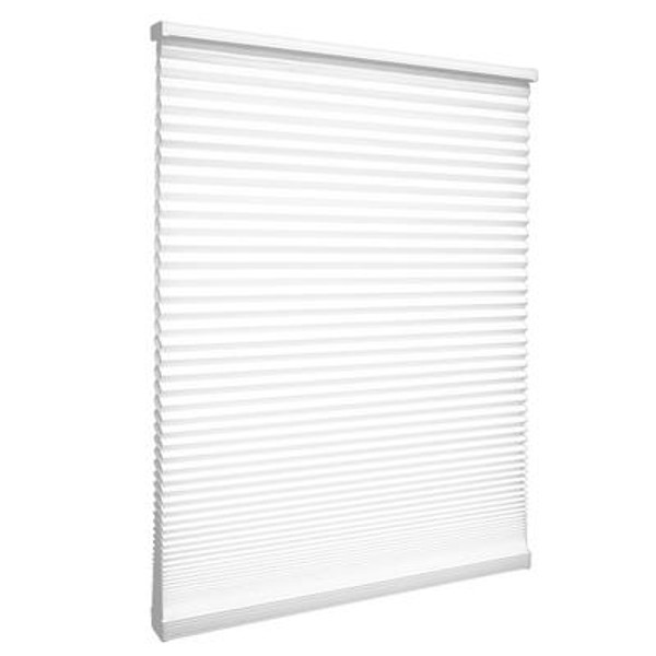 Cordless Cellular Shade; Snow Drift - 32 Inch x 48 Inch