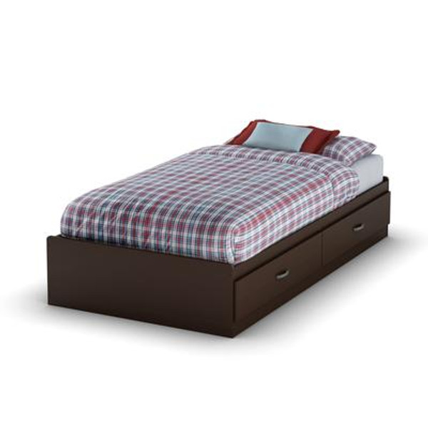 Logik Twin 39 Inch Mates Bed; Chocolate
