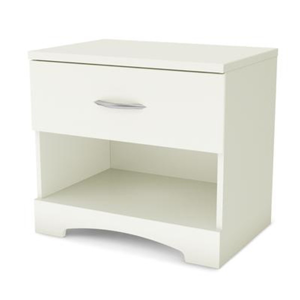 Majestic Night stand; Pure White