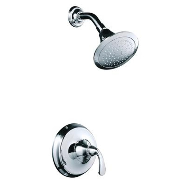 FortÃ© Rite-Temp Pressure-Balancing Shower Faucet Trim; Valve Not Included In Polished Chrome