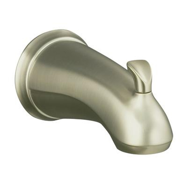 FortÃ© Sculpted Diverter Bath Spout in Vibrant Brushed Nickel