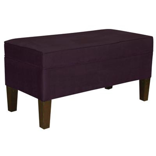 Storage Bench; Premier Microsuede; Purple