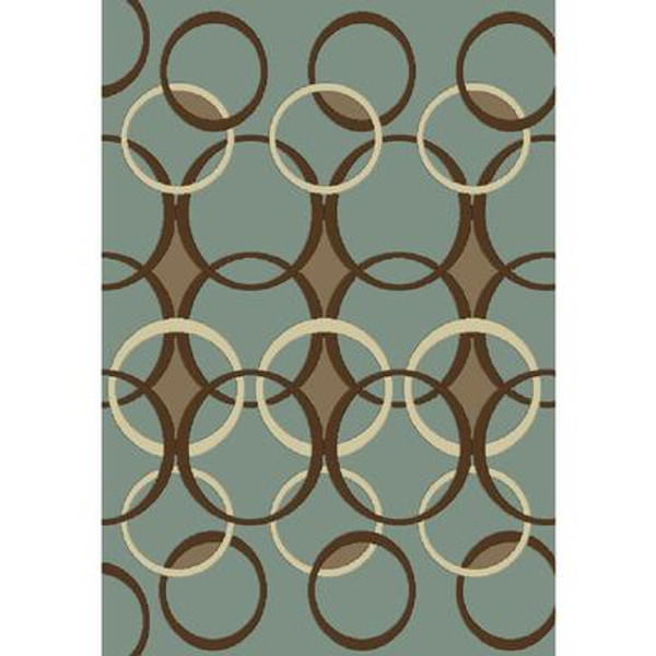 Madera Design Blue 6 Ft. 5 In. x 9 Ft. 5 In. Area Rug