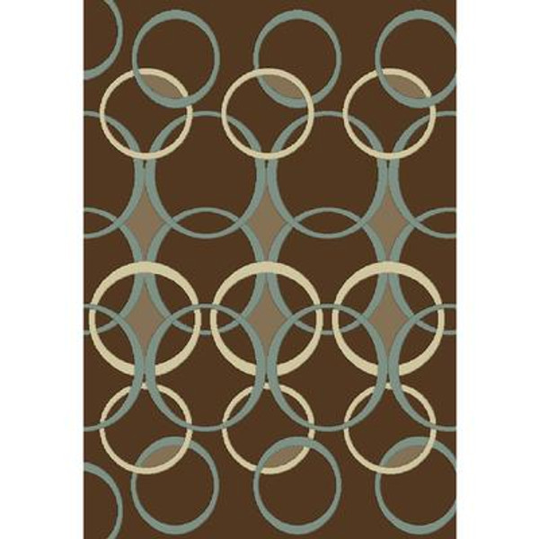 Madera Design Brown 7 Ft. 8 In. x 10 Ft. 8 In. Area Rug